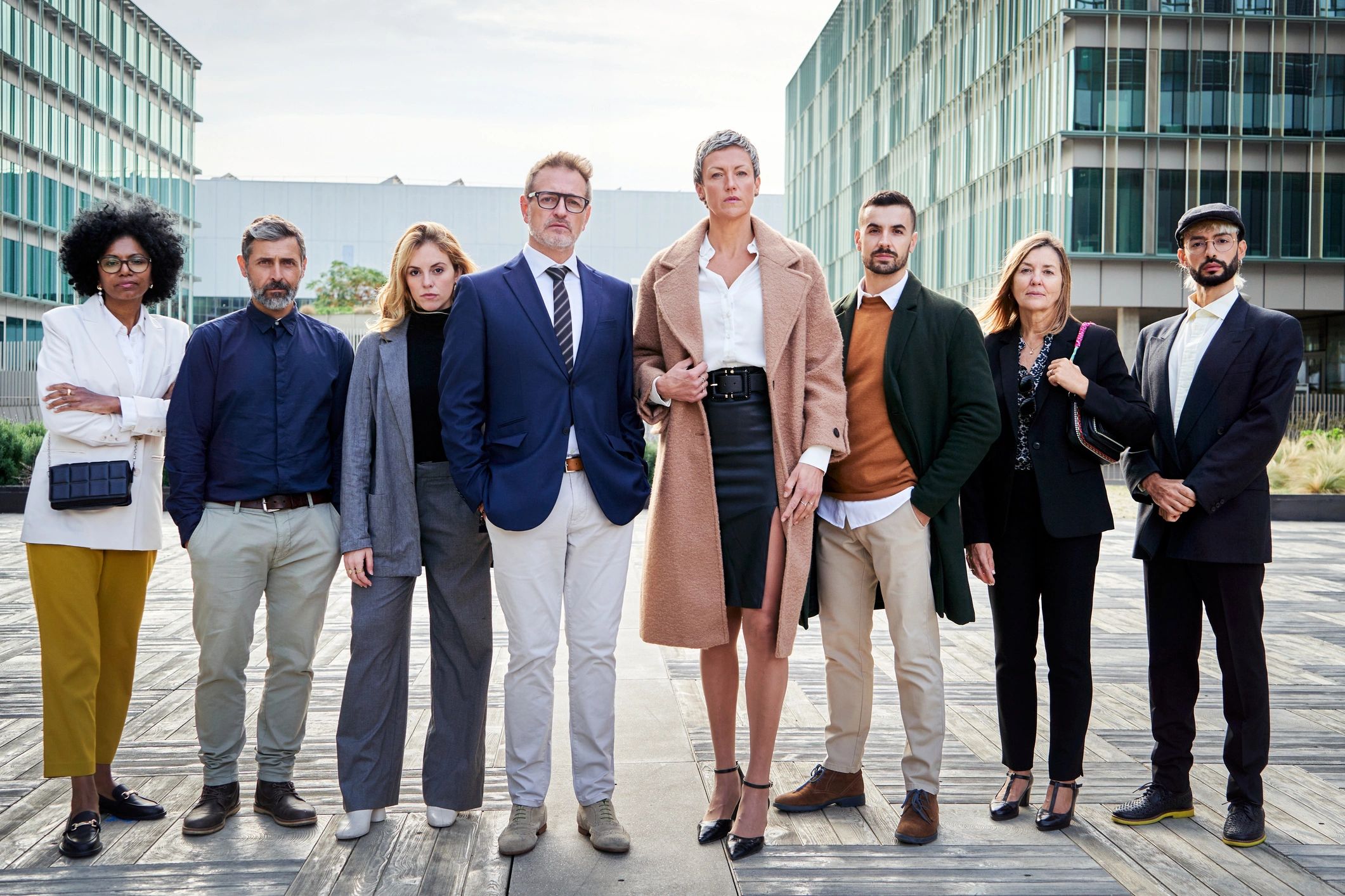Confident professional business team
